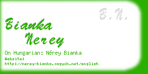 bianka nerey business card