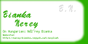 bianka nerey business card